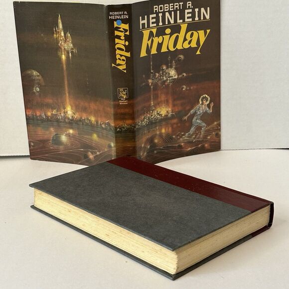 Friday, Robert Heinlein 1982 First Edit Hardback Book Club Science Fiction VTG - Picture 4 of 11